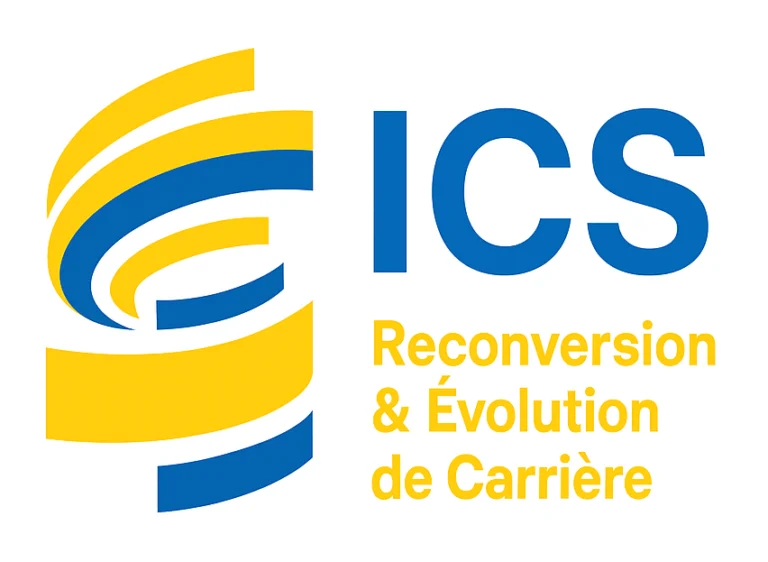 logo, ICS, bilan, reconversion, carrière
